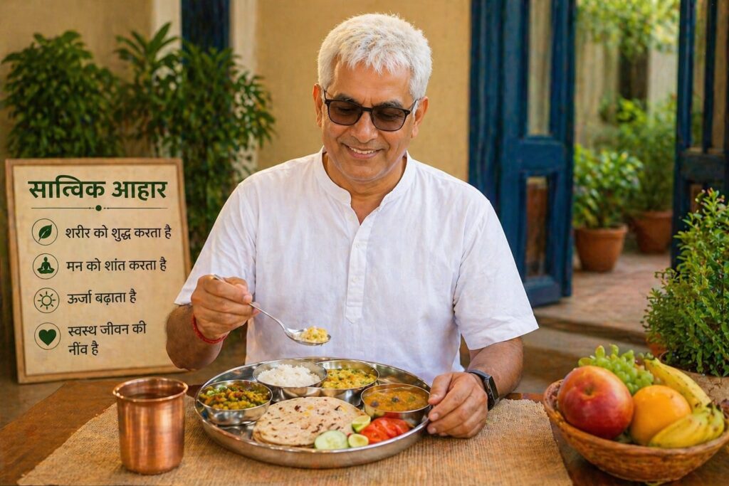 Satvik diet for stress relief and healthy Vedic lifestyle